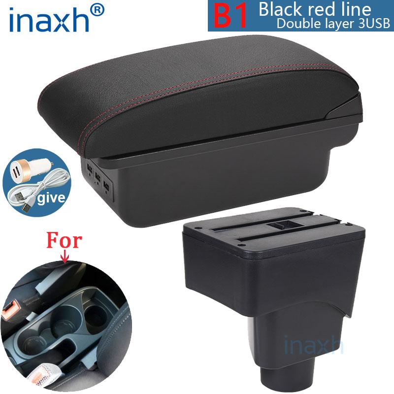 For FORD EcoSport Armrest Box 2013-2017 For Ford EcoSport Car Armrest Storage Box Arm Car Accessories Retrofit Parts Interior