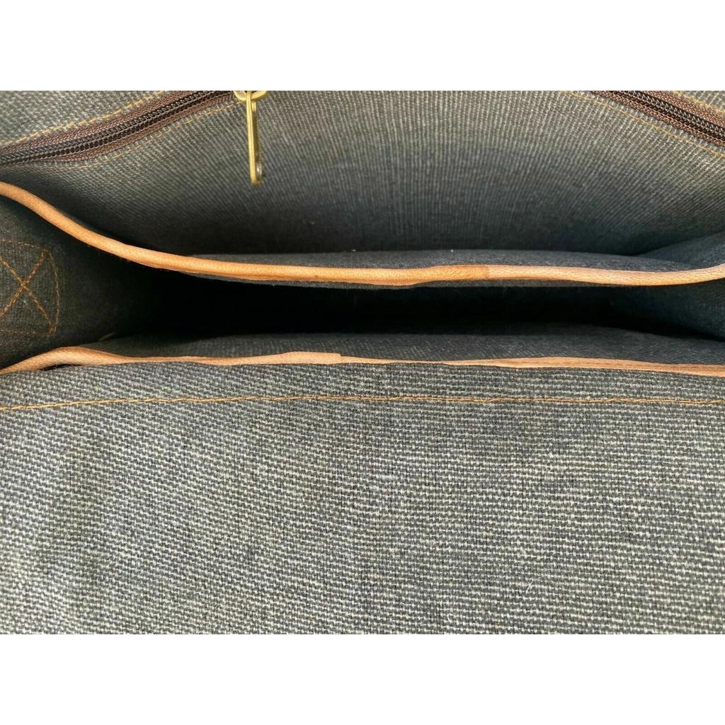 Vintage Laptop Messenger Briefcase Bag Satchel Bag For Men's  Leather