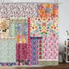 Bohemian Patchwork Print Shower Curtains For Bathroom Colorful Floral Vintage Shower Curtain Bathtubs Waterproof Fabric Screen