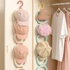 6 Hooks Spliceable Baseball Cap Rack  Round Hat Stand and Holder Organizer for Door Closet Storage Hanger Hat Organizer Hanging