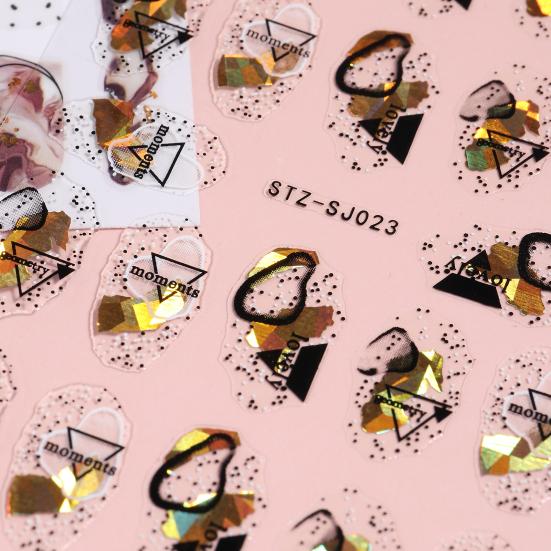 Nail Art Decal Self Adhesive Decorative No Odor Stylish DIY Manicure Sticker Slider Supplies
