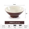 Net Celebrity Melamine Ramen Bowl: Two-Tone Creative Design, Large, Ideal for Mala Tang and Rice Noodles