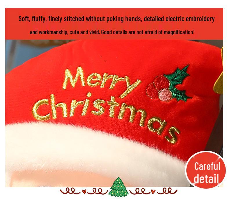 Santa & Reindeer Plush Toy - Cute Christmas Eve Gift for Girls