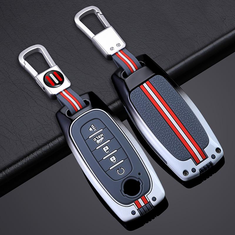 Auto Zinc Alloy Key Fob Cover Fit For Nissan Versa Maxima Rogue Armada Sentra Qashqai X-Trail 2/3/4/5Buttons Auto Accessories