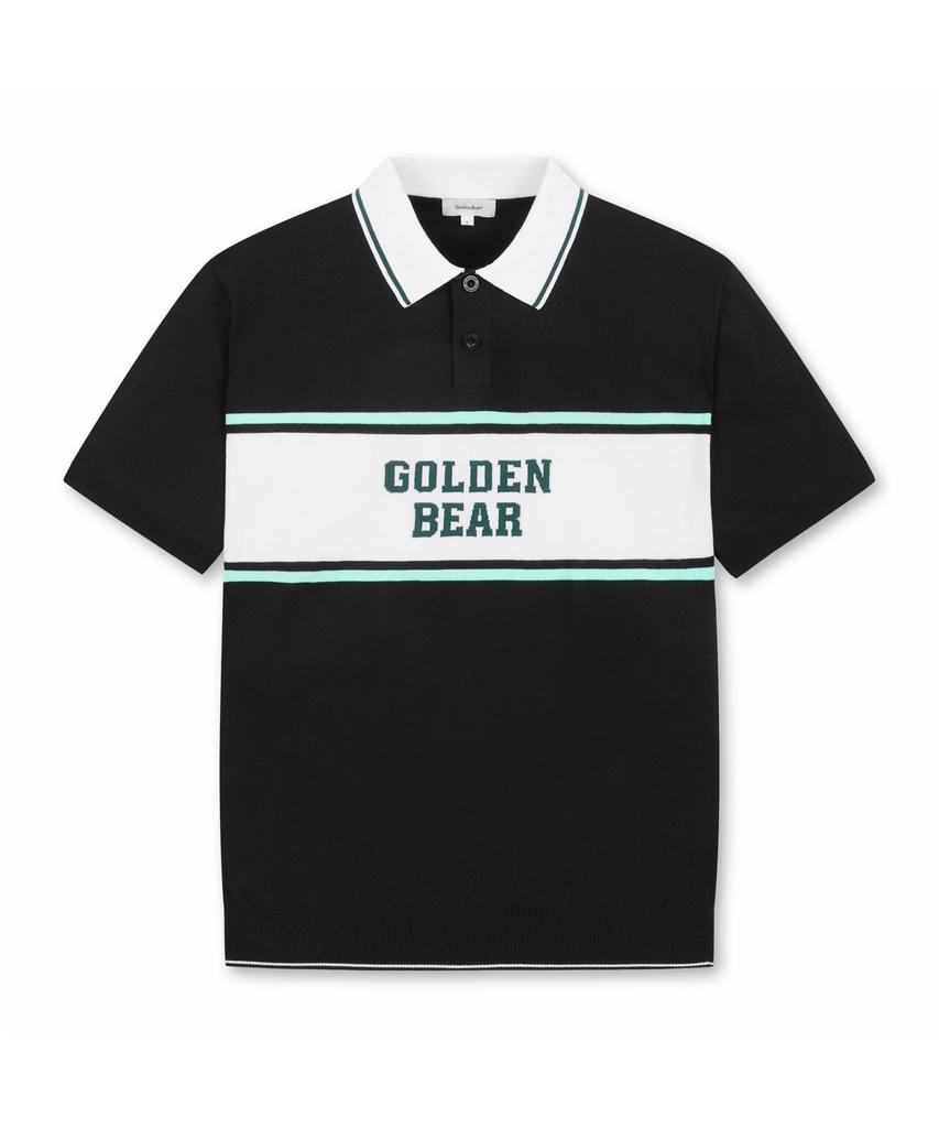 Goldeunbeeo (M) Chest Border Collar Sweater G4Wam26201Bkx