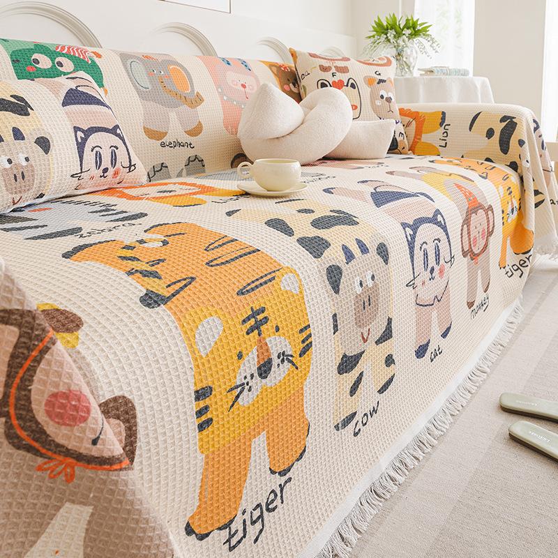 Полотенце для дивана из хлопка и льна — фото 6