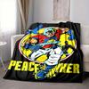 1pc Peacemaker Flannel Throw Blanket - Lightweight Soft Warm All-Season Blanket for Sofa, Bed, Travel, Camping  L1029171