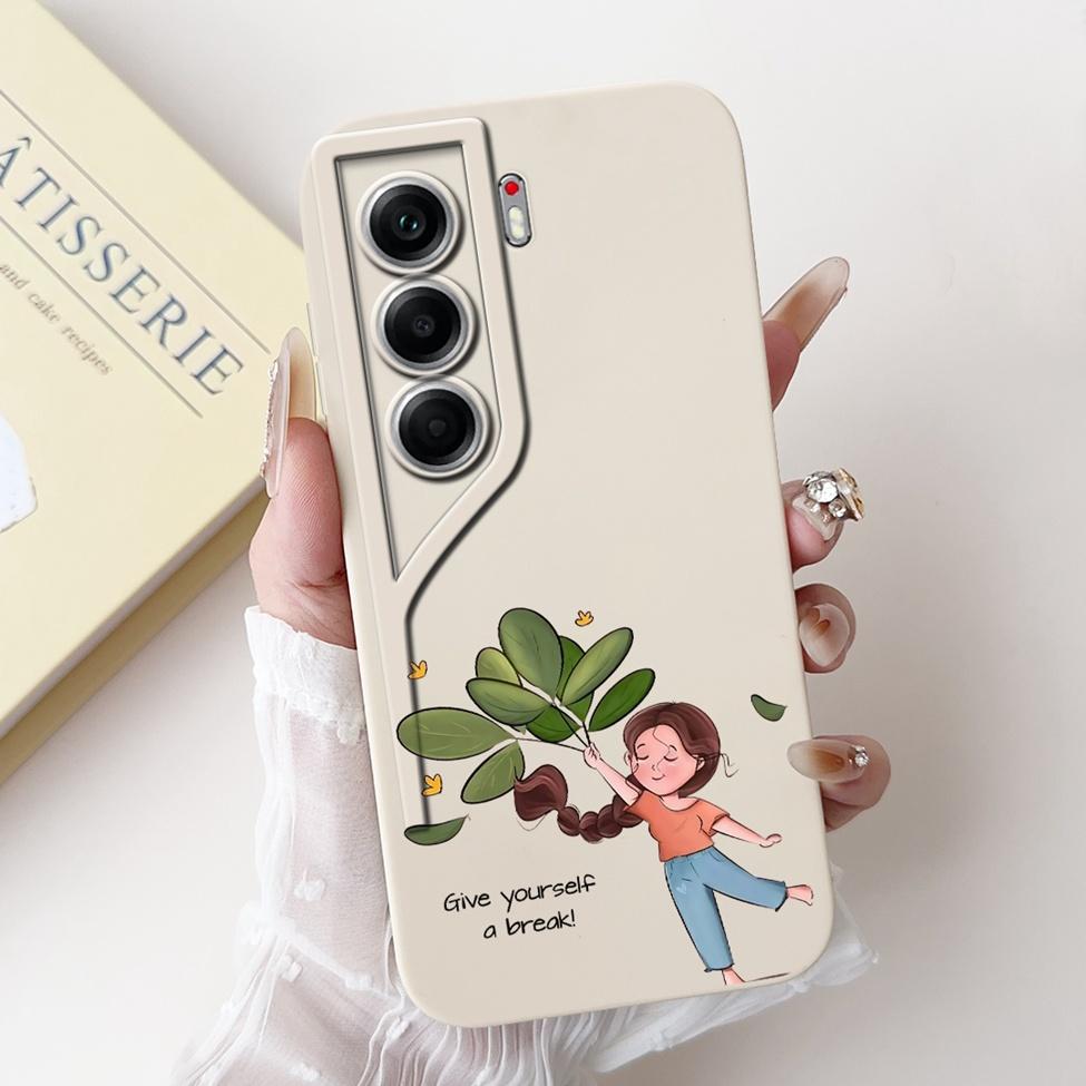 

For Tecno Camon 40 Case CM5 Silicone Cute Cat Fashion Butterfly Flowers Love Painted Cover For Techno Camon40 Phone Case Bumper Camon 40 CM5