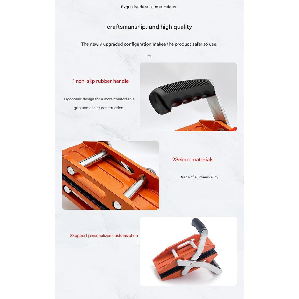Ergonomic Stone Carrying Clamp for Easy Handling of Heavy Panel Double Handed Carrying Clamp Lifter Tool