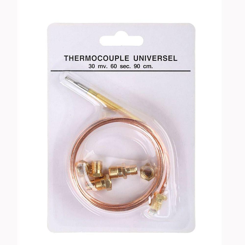 1Set M6 Thermocouple Replacement Set Universal Thread Gas Valve Induction Line Gas Stove Probe 60/90/120/150cm