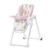 Chaise Haute Réglable KINDERKRAFT YUMMY Rose - Pour Bébé Fille De 6 Mois À 3 Ans - Pliable Et Confortable