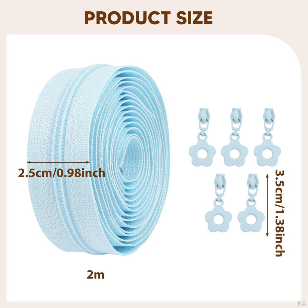 Coil Zippers Nylon Chain with Replacement Sliders for Garment Making