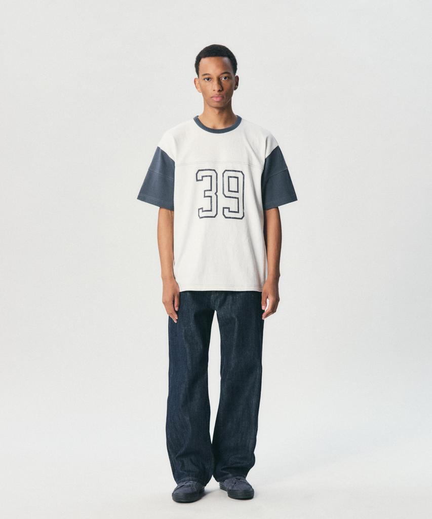 ESPIONAGE 39 Football Tee Off White