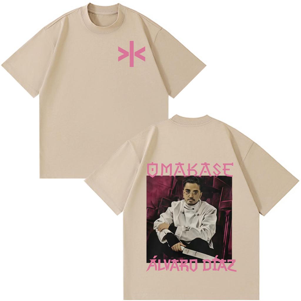 Alvaro Diaz Omakase Album 2026 Tour Merch T Shirt Unisex Unisex Fashion Tshirt Shortsleeved Loose Casual Cotton Oversized Tshirts