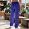 Autumn and Winter Men's Casual Pants High Street Heavyweight Loose Simple Splicing Casual Sports Button Sweatpants Men