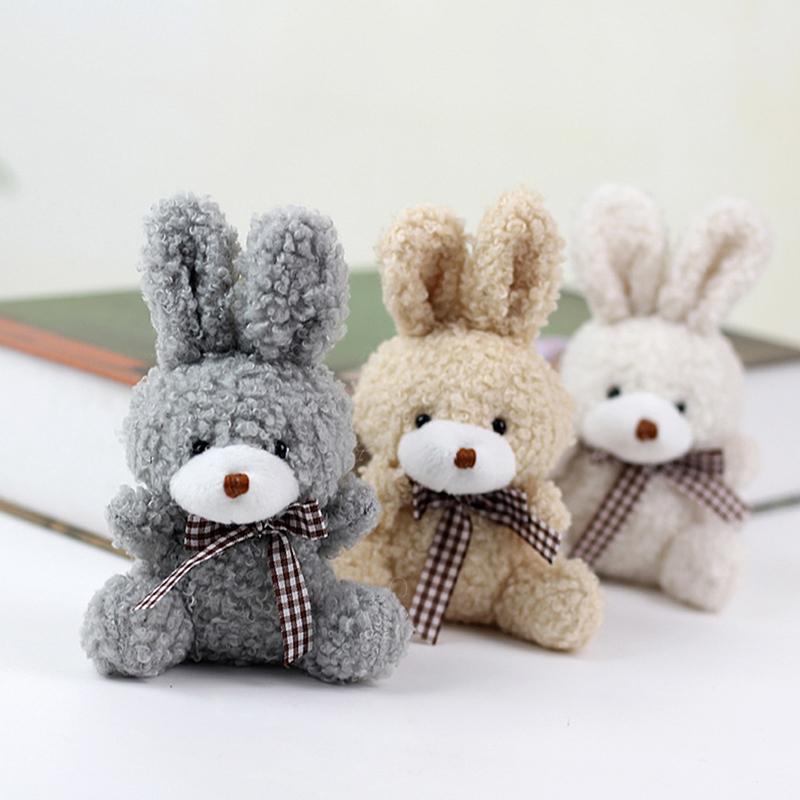 1PC Rabbit Keychain Plush Doll Backpack Pendant Kids Stuffed Animal Toys