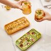 1 Set Ice Cube Maker Multiple Grids Wide Application Easy To Demold Practical Refrigerator Ice Cube Tray with Bin Kitchen Tool