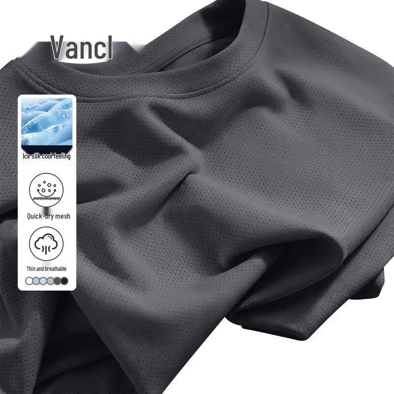 VANCL Men s Quick-Dry Mesh Ice Silk T-Shirt 3XL