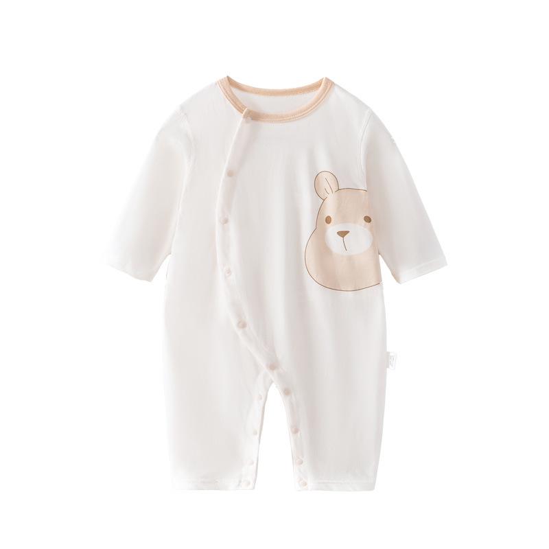 Newborn Pure Cotton Long Sleeve Summer Jumpsuit Pajamas