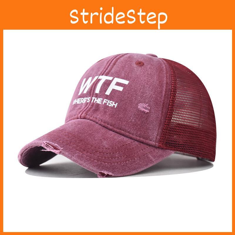 Wtf Letter Casual Cotton Baseball Hat With Adjustable Fit For Adults Outdoor Use