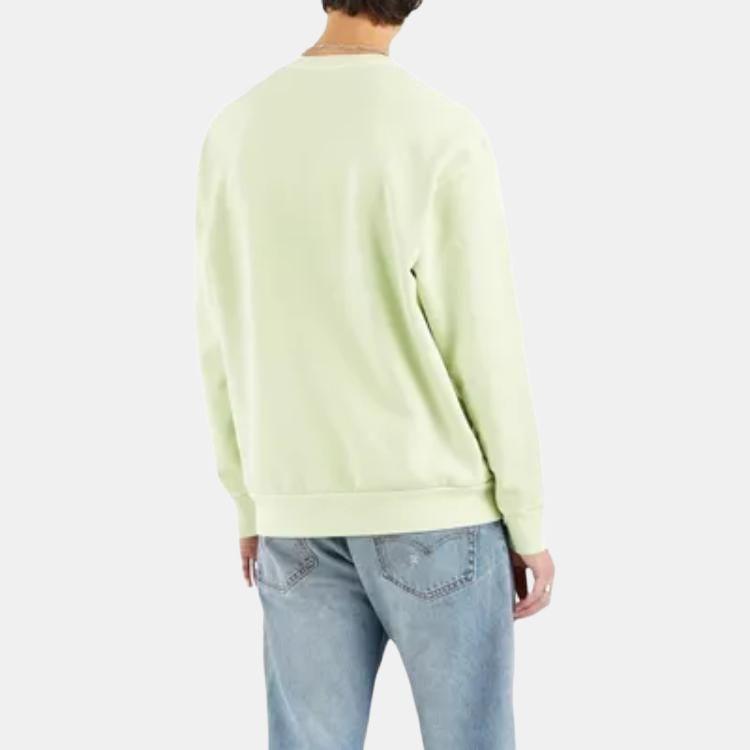 Levis Casual Μονόχρωμο Φούτερ με Στρογγυλή Λαιμόκοψη Μακρυμάνικο Ανδρικό φούτερ Πράσινο 87466-0002