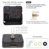 Quartz Battery Operated Silent Clock Movement Mechanism for Clock Repair / DIY with 3 Pairs of Black Hands, Clock Mechanism