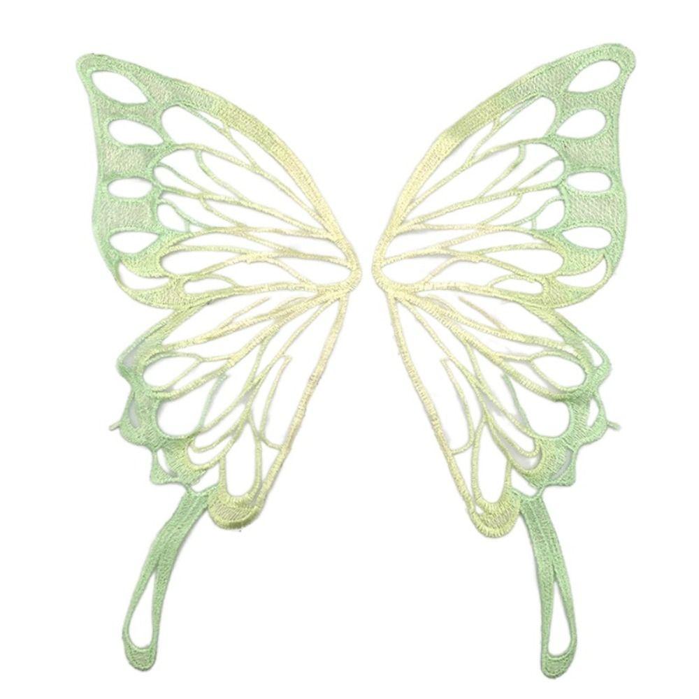 Krajka DIY Butterfly vyšívané nášivky Nášivky Motýlí vzor Krajkový límec Přišít nášivky
