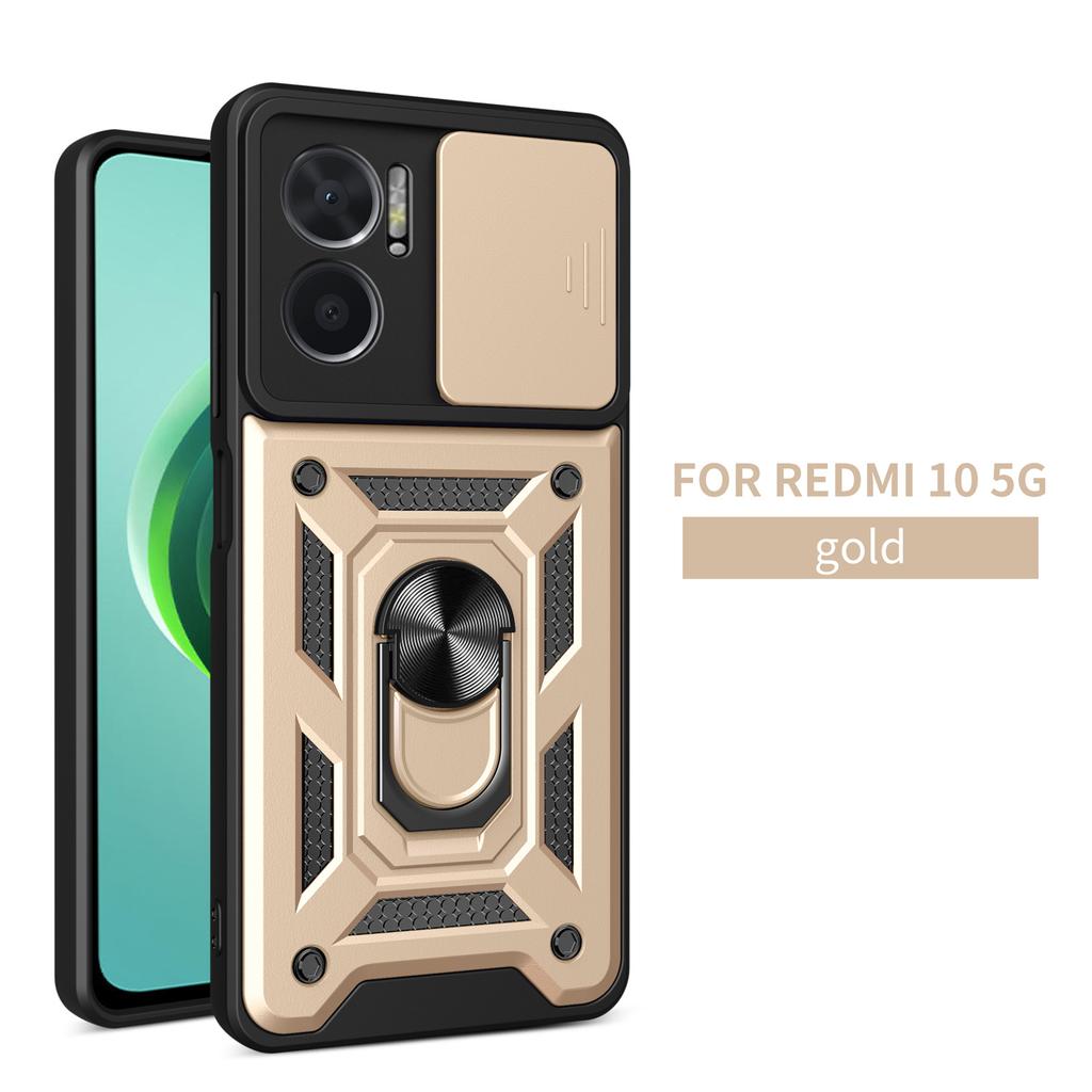 Portable stand Camera protect case for Xiaomi Redmi 10 5G Armor Hybrid Rotating bracket 360° Redmi10 5g Cover