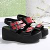 Women Fashion Wedge Sandals Summer Woman Casual Non-slip Peep Toe Designer Shoes Elegant Platform Sandals Sandalias De Mujer