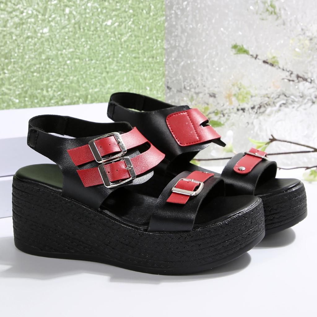 Women Fashion Wedge Sandals Summer Woman Casual Non-slip Peep Toe Designer Shoes Elegant Platform Sandals Sandalias De Mujer