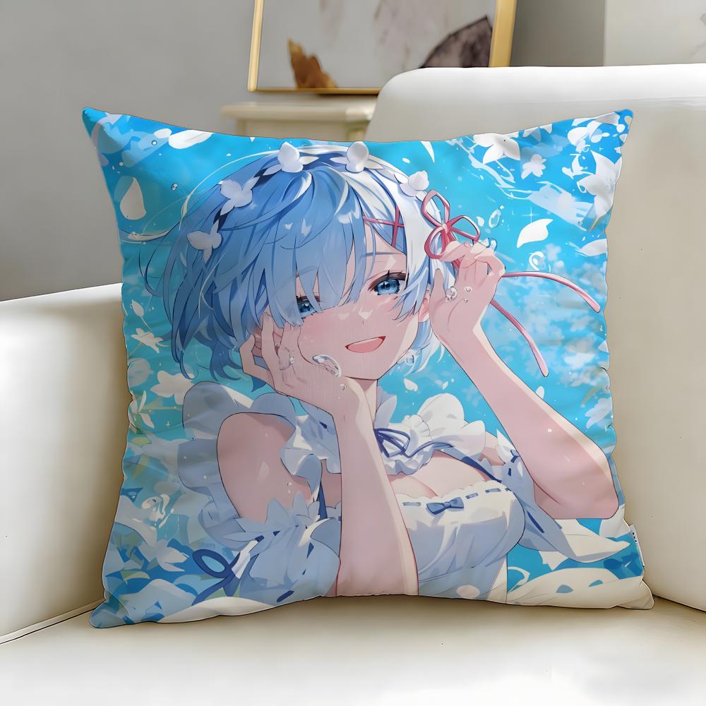 ReLife In a Different World from Zero Cushion Cover Soft  EasyWash Pillow Case  Versatile for Couch Bed Travel and Office