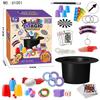 Kinder Zaubervorführung Requisiten Set Anfänger Zaubertricks Set Kinder Pädagogisch Interaktives Spielzeug Close-up Magie Spielkarten
