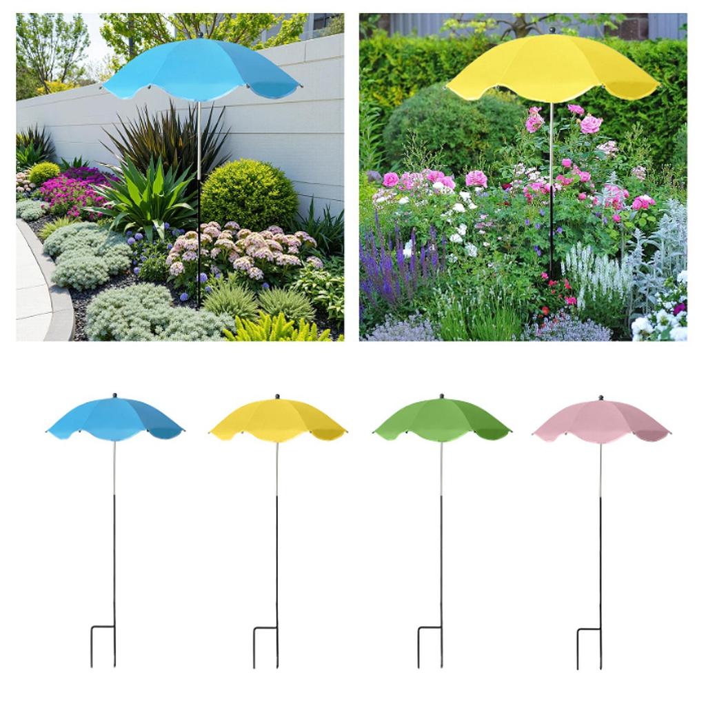 Sun Protection Plant Umbrella Adjustable Height Canopy for Outdoor Potted Garden Vegetables Beds