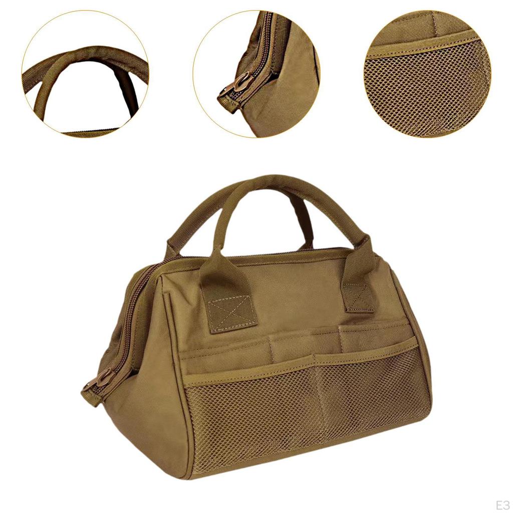 Camping Storage Bag Tote Accessories Organizer Portable Tool Black