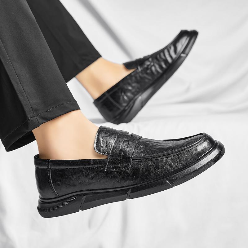 Handmade Mens Loafers 2024 New Arrival Men Casual Shoes Men Leather Fashion Office Footwear Brand Classic Men Shoes for Wedding