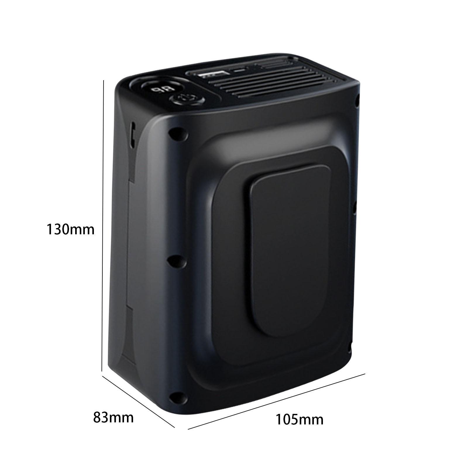 

Портативный поясной вентилятор летний персональный вентилятор для работы на открытом воздухе кемпинга пеший туризм чёрный