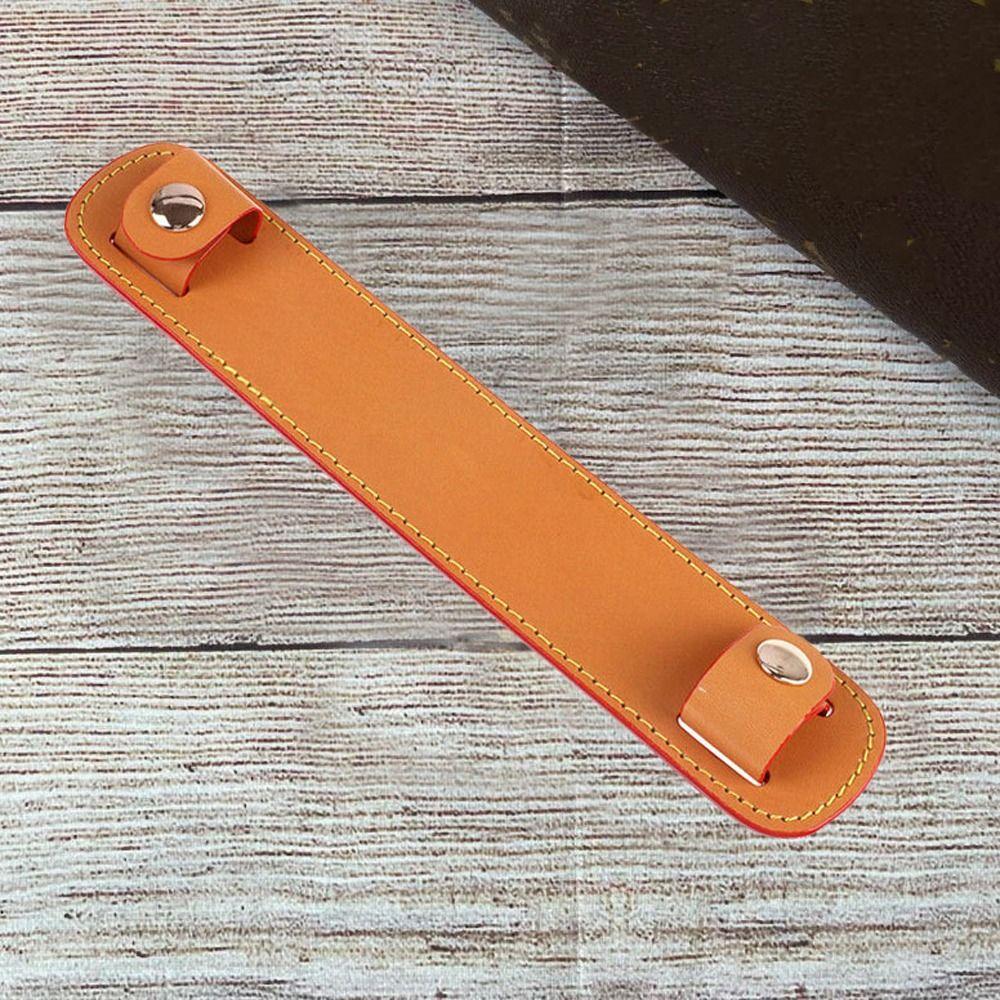 Portable PU Leather Bag Strap Decompression Pads Wide Snap Bag Handle Fixing Clip All-match Korean Style Outdoor