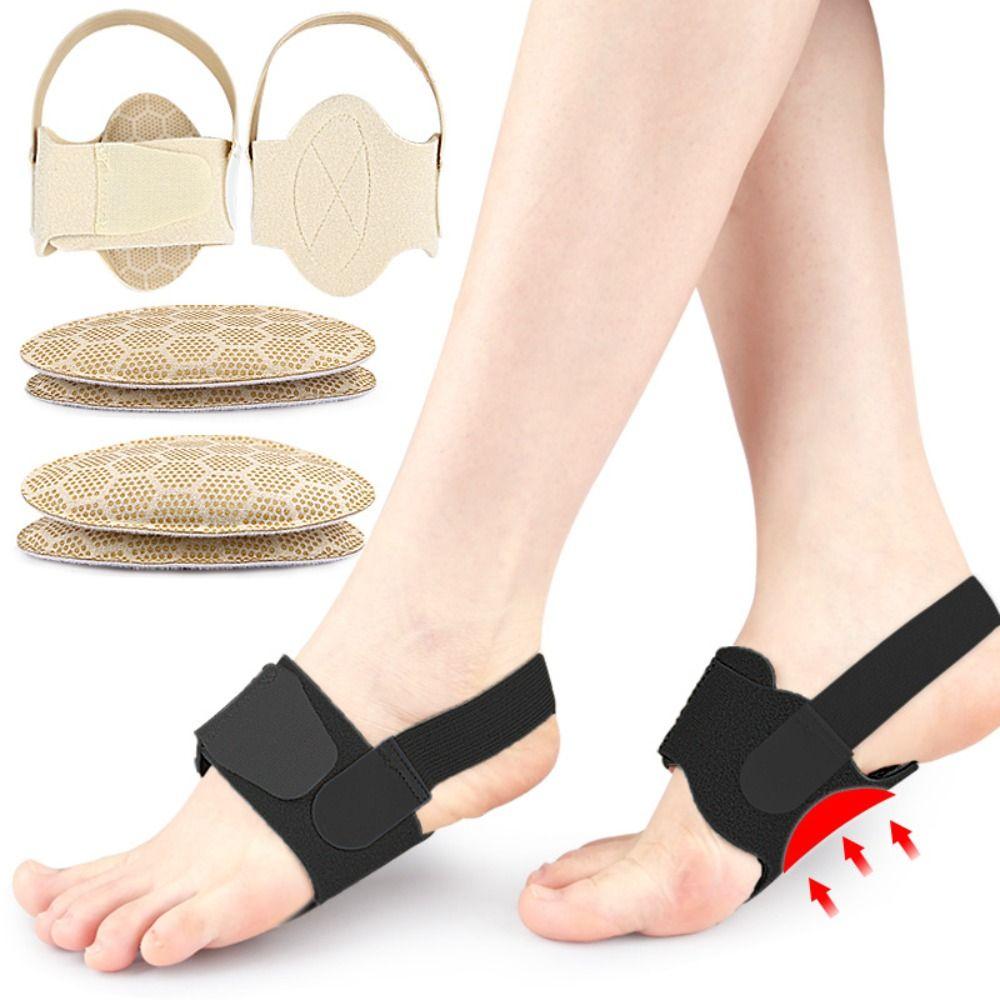 1 Pair Gel Comfort Flat Feet Insoles Adjustable Arch Support Insoles  Plantar Uncomfortable