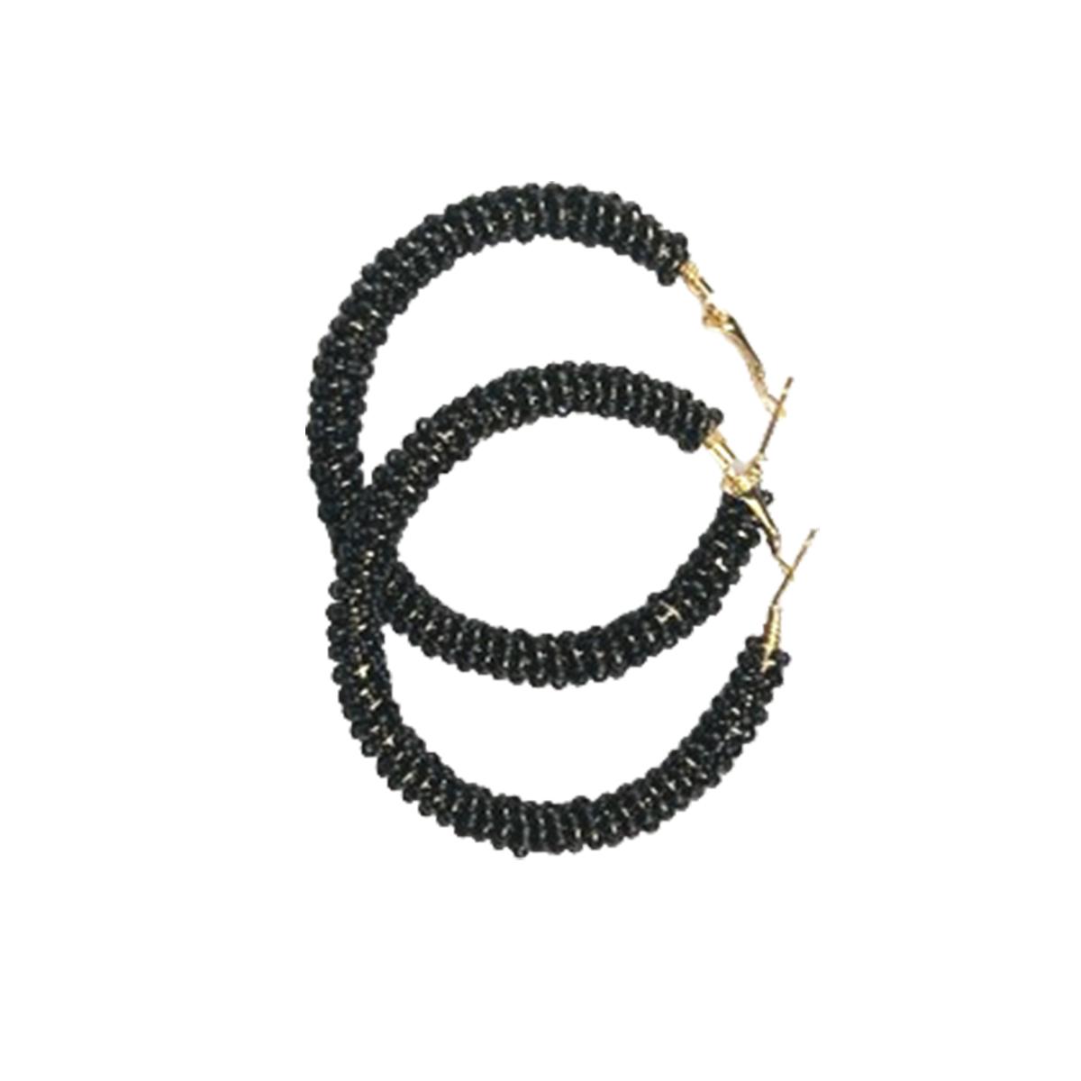 

1 пара богемных серег с бисером в винтажном стиле, круглые, разноцветные, универсальные, капли для ушей, подвеска для ушей, товары для вечеринок, День святого Валентина