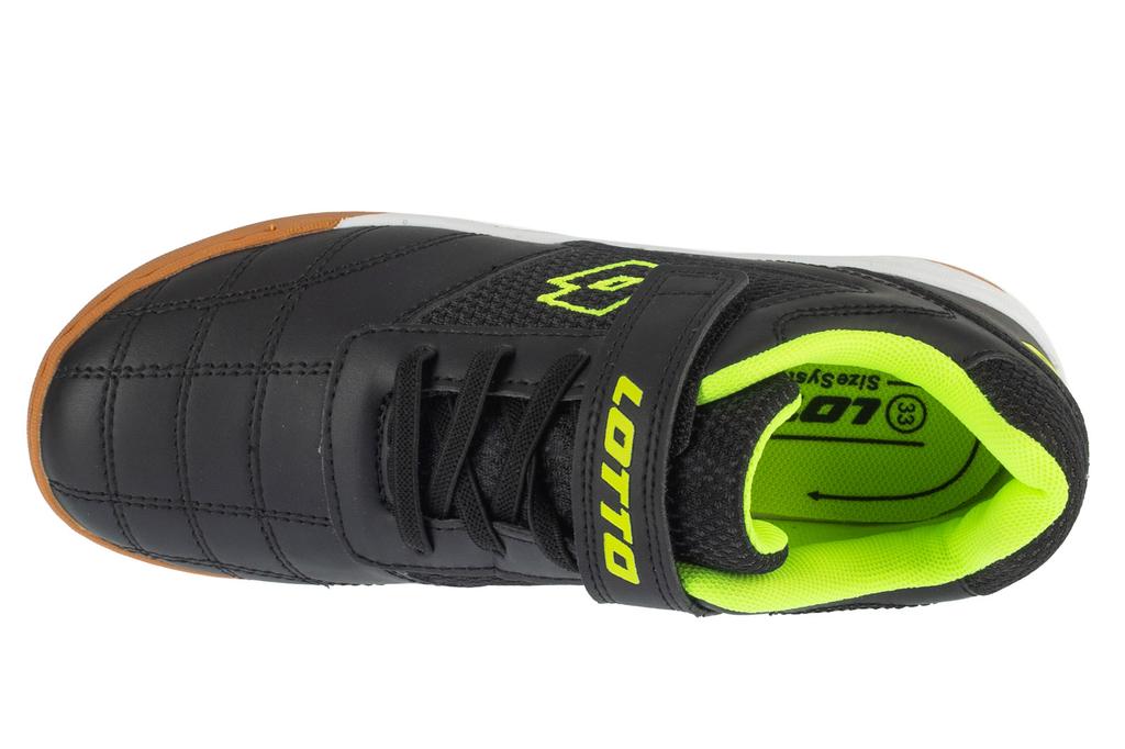 Lotto Pacer K, for Boy black Indoor football trainers