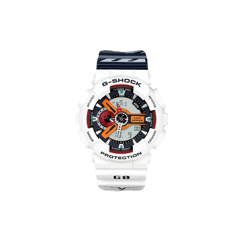 

Casio LCD/pointer dual display series, 200 meters waterproof, electronic movement, resin strap, Japanese and Korean watch, men s watch, GA-110PS-7AJR серый