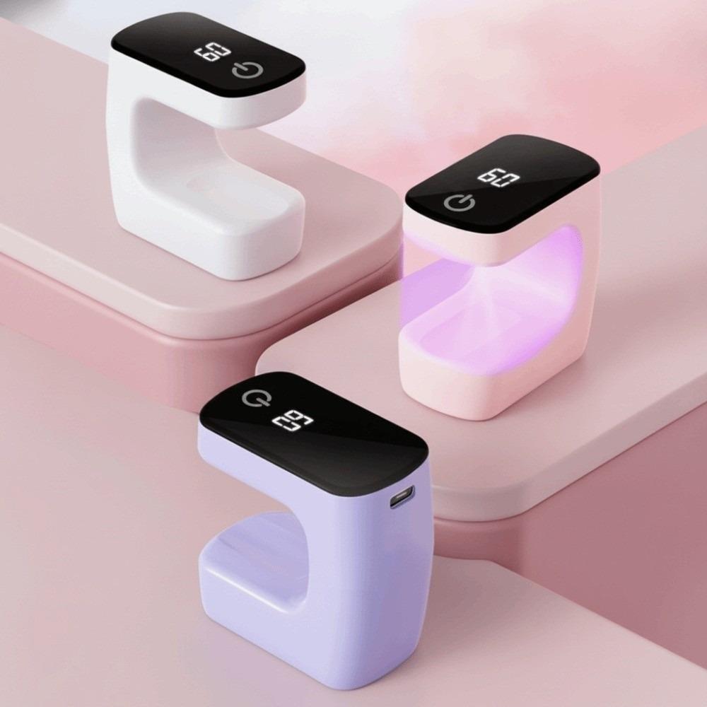UV LEDs Nail Drying Lamp USB Rechargeable Flash Curing Lamp Mini UV Nail Care Lamp  Gel Nail