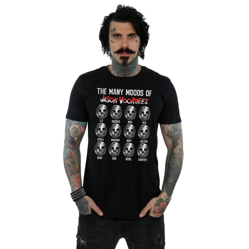 Friday 13th Mens The Many Moods Of Jason Voorhees T-Shirt