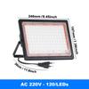 Led Floodlight Outdoor IP66 Waterproof 72 120LEDS LED Flood Light Spotlight LED Reflector Stage Lamp Floodlight Street Lamp