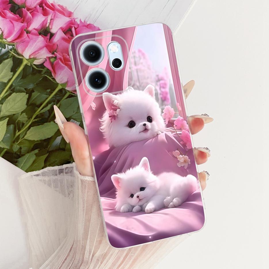 For Oppo Reno 14 Pro Case Reno14 F 5G Colorful Flowers Painted Cover Soft Slim Phone Case For Oppo Reno 14F Reno14 FS Pro Fundas
