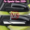 4Pcs Stainless Steel Car Rearview Mirror Cover Anti-Scratch Sticker Trim for Hyundai Kona Kauai Encino 2017- Accessories