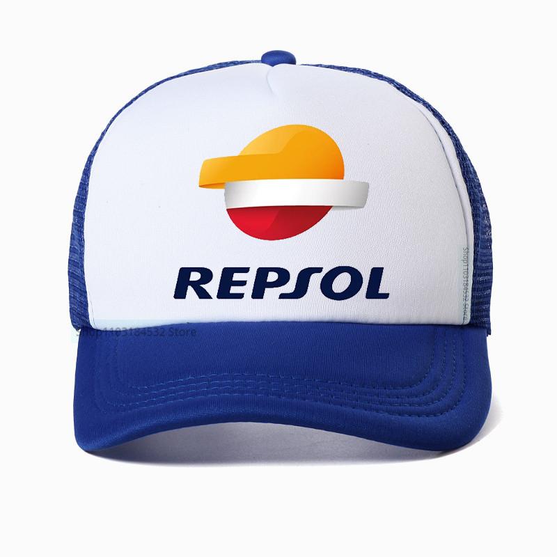 Berretto da baseball Repsol per sport all'aperto cappellino regolabile cappelli estivi in rete fresca traspiranti cappello da corsa