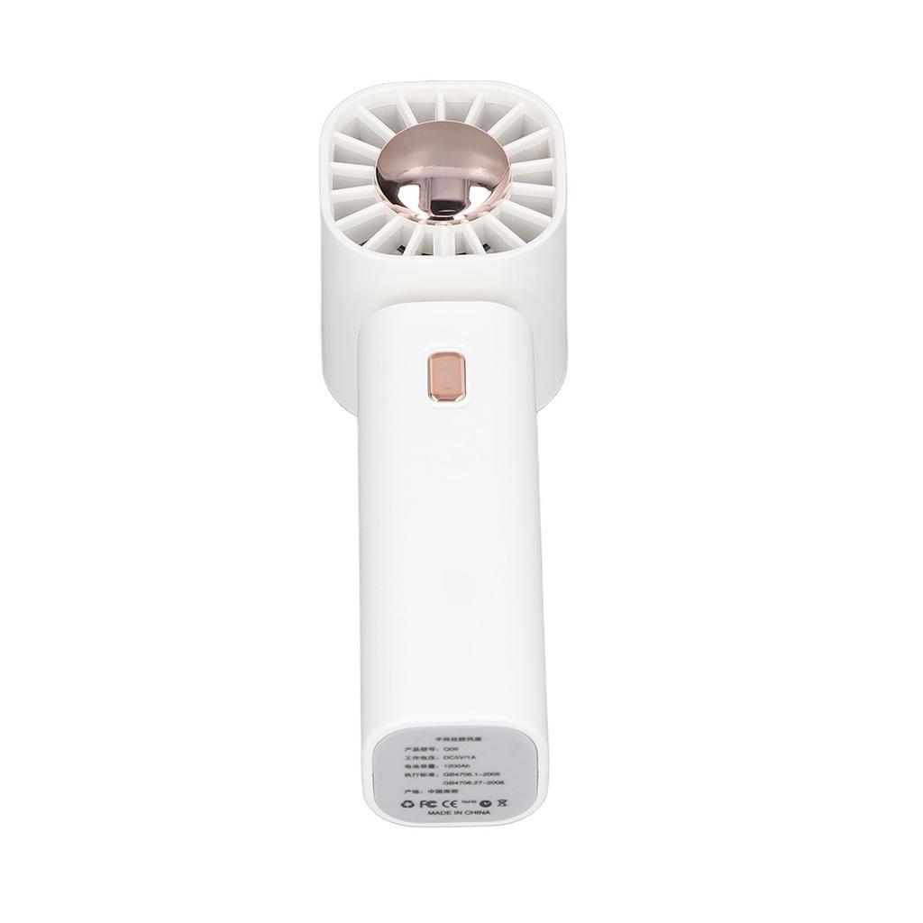 Handheld Fan Hanging Design Type C Rechargeable Portable Cooling USB Fan for Indoor Outdoor 5V 1A