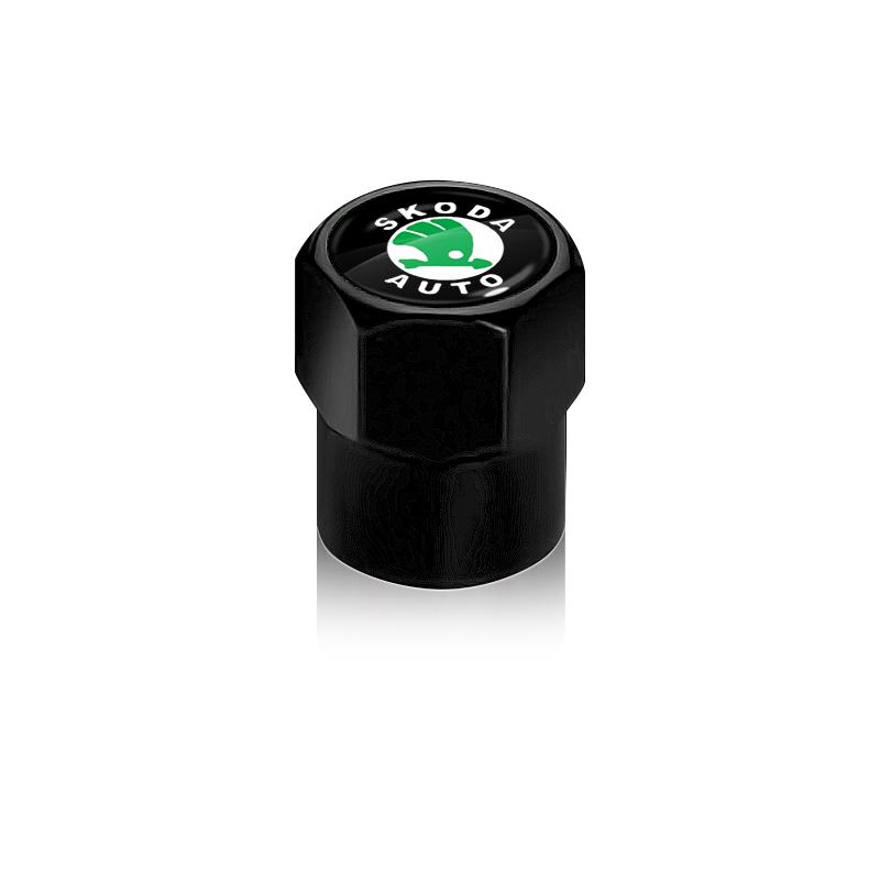 4 stk Bilhjul Dekk Bolt-in Ventilkapsler Merke Biltilbehør For Skoda Octavia MK2 MK3 2 3 A7 Fabia Karoq Kodiaq Superb Rapid Kamiq