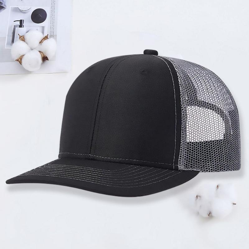 Micro-curved mesh hat Richardson 112 truck driver hat outdoor sun protection shade color matching baseball hat